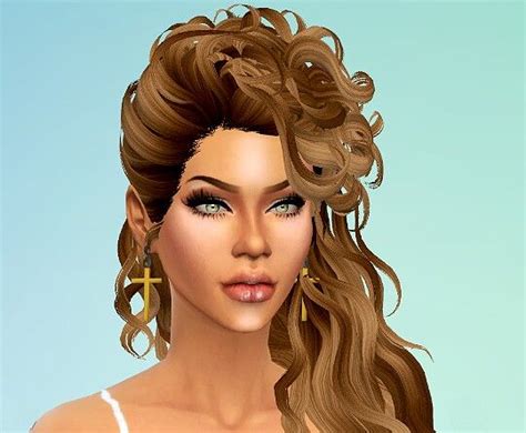 Sims 4 Custom Content Beautiful Flowing Hair Sims 4 Sims Sims 4