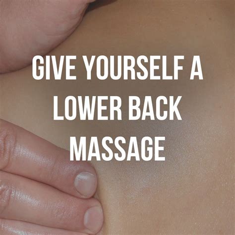 Give Yourself A Lower Back Massage Place A Tennis Ball On The Floor