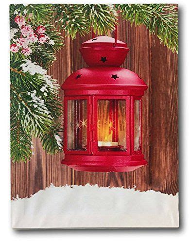 Free christmas winter wall art printables | vintage red truck christmas printables. Christmas Picture - Lighted Wall Art with Red Lantern and ...