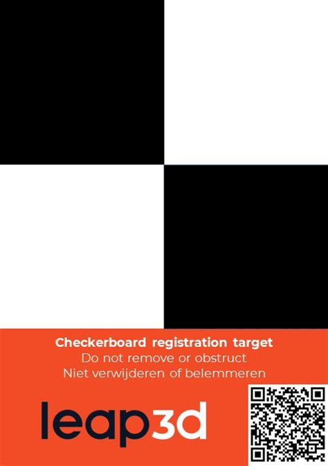 Checkerboard Registration Target Voor Laserscanning