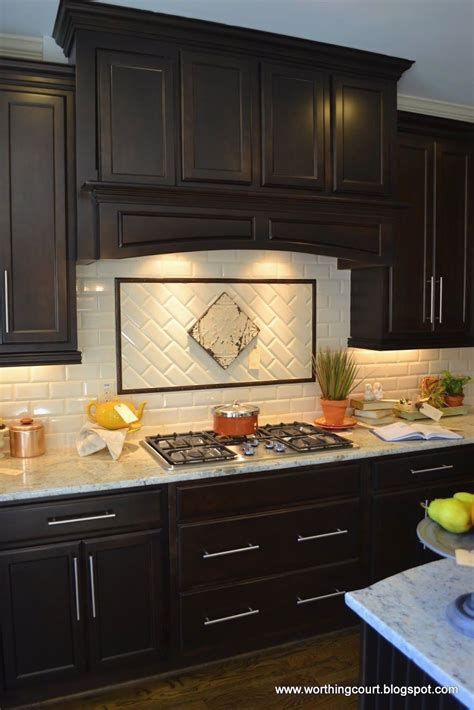 Adding The Perfect Finishing Touch Backsplash Ideas For Dark Cabinets Home Cabinets