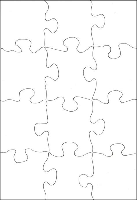Full Page Printable Puzzle Piece Template Printable Templates