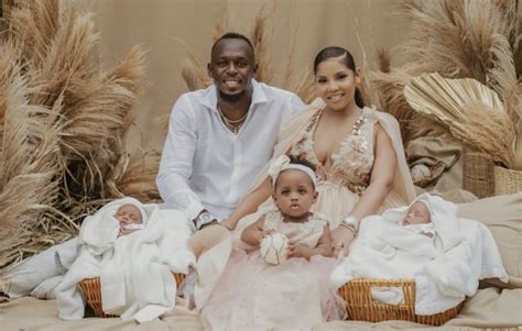 Usain Bolt Wife Children Twins Gemnation