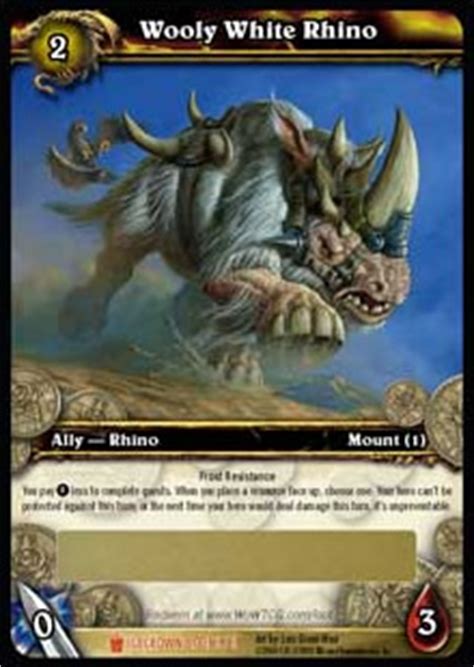 Check spelling or type a new query. Wooly White Rhino WoW TCG Loot Card - Wooly White Rhino ...