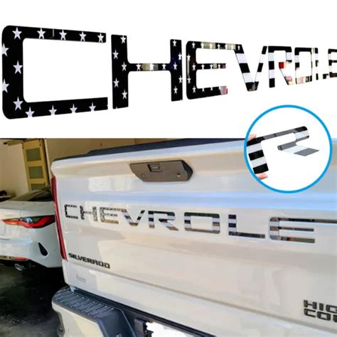 2019 2020 2023 Tailgate Letter For Chevrolet Silverado 1500 2500hd 3d