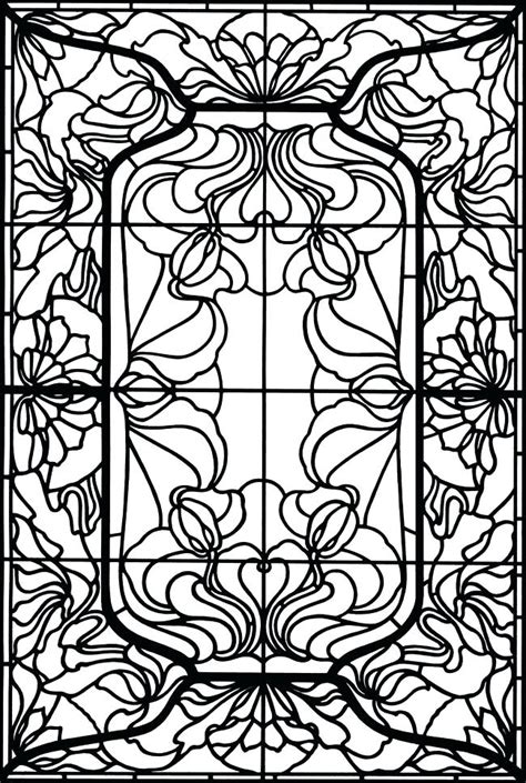 Stained Glass Window Coloring Pages At Free