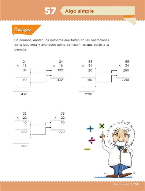 Libro de matematicas 6 grado contestado pagina 104 ala 110. Algo simple - Bloque III - Lección 57 ~ Apoyo Primaria