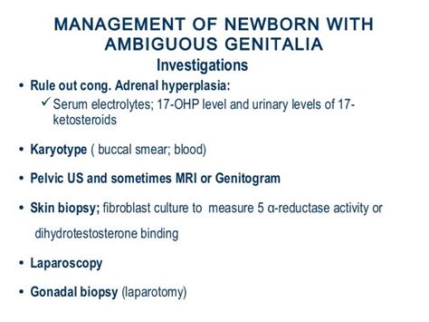 Ambiguous Genitalia Presentation