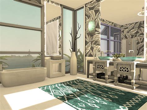 Modern Water Mansion No Cc By Sarinasims At Tsr Sims 4 Updates