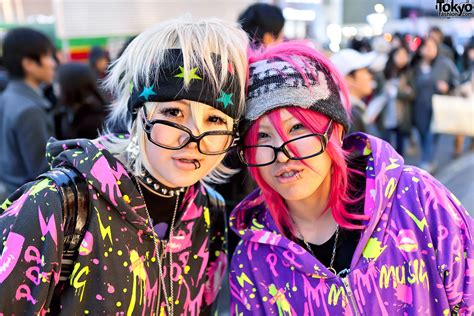 colorful and fun acdc rag pop girls in harajuku