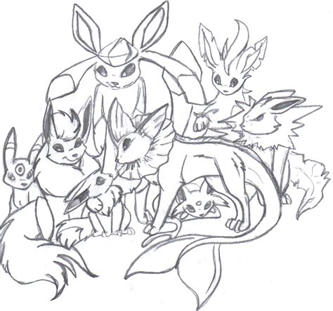 Pokemon Coloring Pages Eevee Evolutions Together Pokemon Coloring Porn Sex Picture