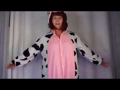 Cow Costume Transforms Deanna Into A Horny Hucow That Needs Your Milk