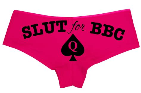 Buy Knaughty Knickers Slut For Bbc Queen Of Spades Logo Tatoo Panties Plus Size Too Online At