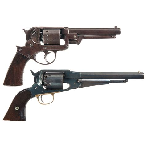 Two Percussion Revolvers A Starr Arms Co 1858 Double Action Army