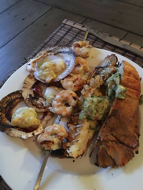 [homemade] Grilled Seafood Platter Seafood Platter Seafood Dish Recipes Seafood Bisque