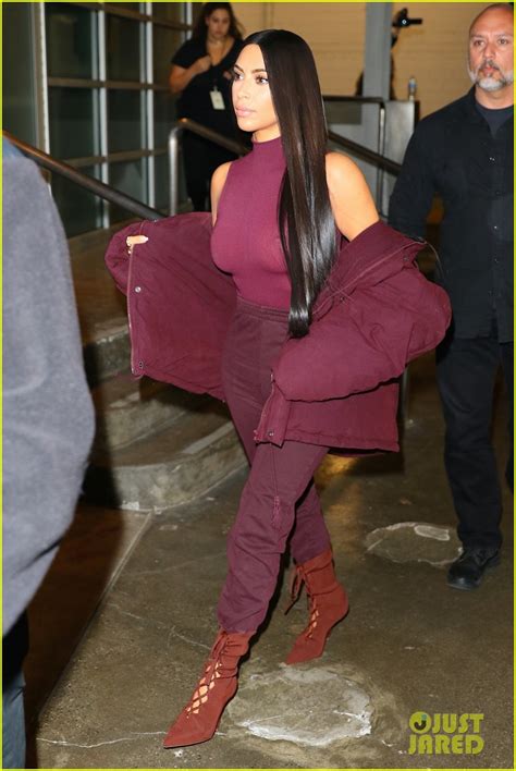 Kim Kardashian Kylie Jenner And More Attend Kanye Wests Yeezy Fashion