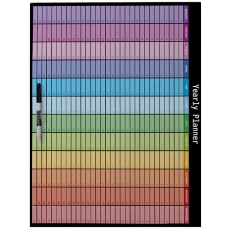 Yearly Planner Dry Erase Board Yearly Planner Dry Erase