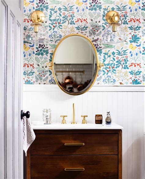 30 Stunning Bathroom Wallpaper Ideas Youll Love The Wonder Cottage