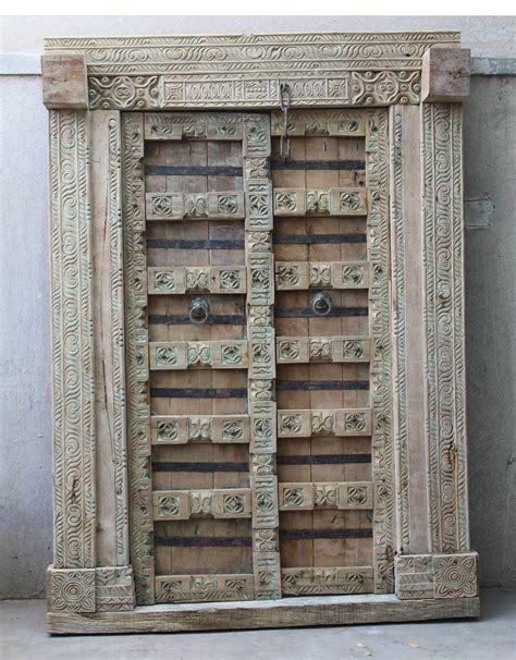 The Umrao Vintage Indian Doors Intricately Handcarved Wooden Doors