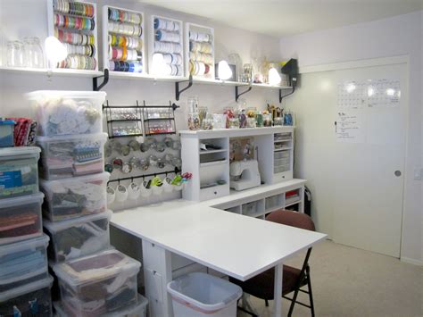 Craft rooms deserve a bold hand with color and glamour, so extend the accent shade you've chosen throughout the space onto your organization tools. Creative Tradition: New Design Studio for under $1,000 ...