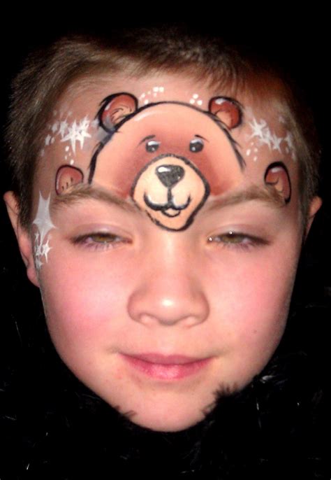 Bear Face Painting At Paintingvalley Com Explore Collection Of Bear