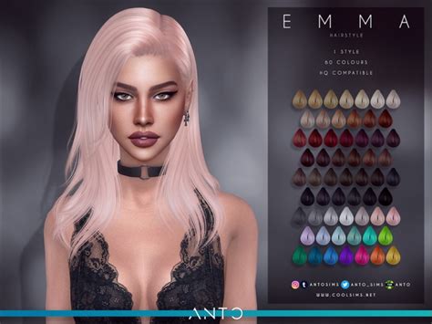 Emma Hairstyle By Anto At Tsr Sims 4 Updates