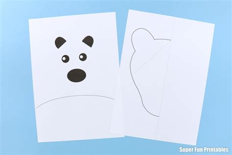 Printable Polar Bear Craft Template 10 Cute Polar Bear Templates