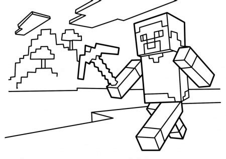 Alex Coloring Page Minecraft Character Coloring Home