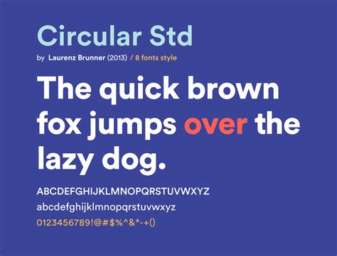 Top 10 Fonts For Modern Ui List Font Name 1circular Std 2 By