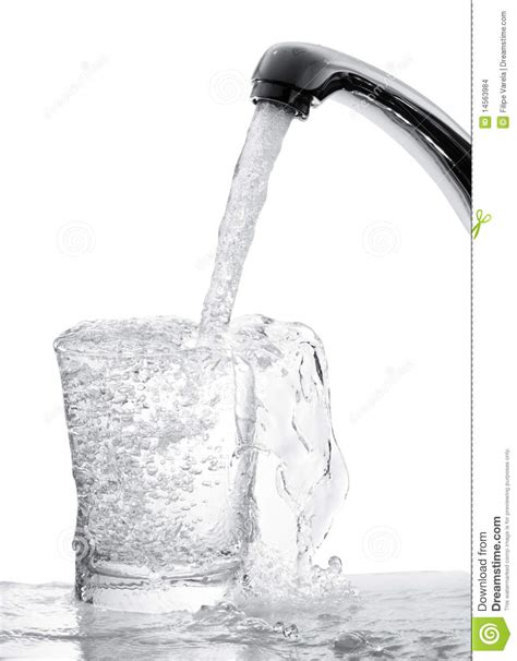 Running Water From Tap Stock Photo Image Of Background