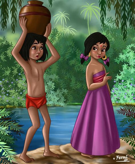 Browse Art Jungle Book Disney Mowgli And Shanti Jungle Book