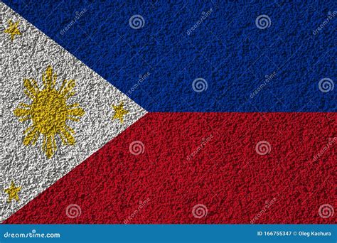 Philippines Flag On The Background Texture Concept For Designer Solutions Stock Image Image