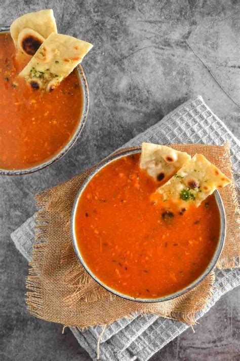 Spicy Indian Tomato Soup The Fiery Vegetarian