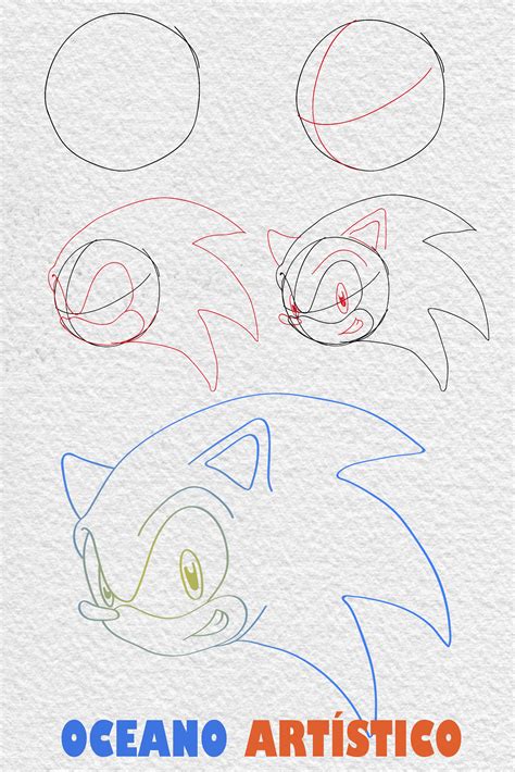 Como Desenhar O Sonic Passo A Passo Desenho Passo A Passo Desenhos