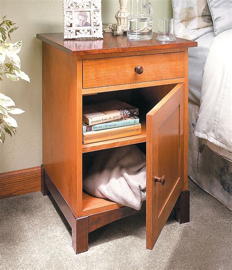 Two Tone Night Stand Woodworking Project Woodsmith Plans