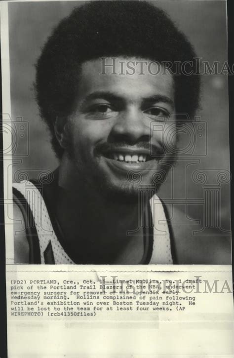 1975 press photo portland trail blazers basketball player lionel holl historic images