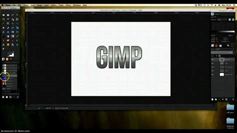 Gimp Tutorial Text Effects Gimp Effects Alien Glow Effect Metallic