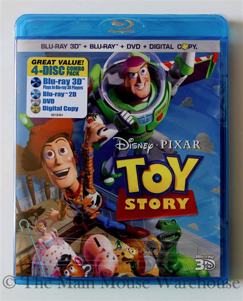 Disney Toy Story 1 On 3d Blu Ray Dvd And Digital Copy The Original Pixar