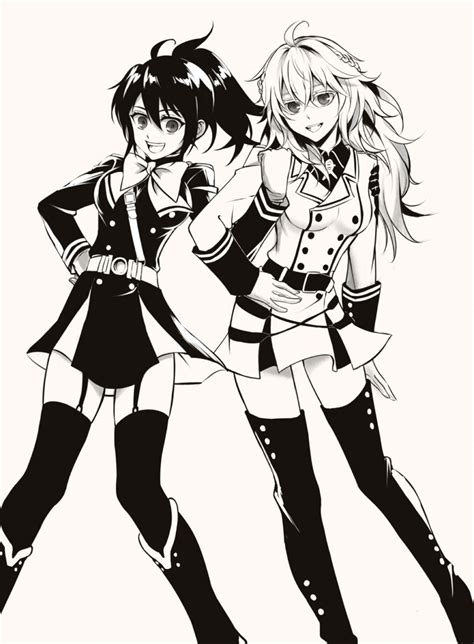 Owari No Seraph Fem Yuu And Fem Mika Seraph Of The End Genderbend Anime Owari No Seraph