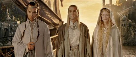 Elrond Celeborn And Galadriel The Grey Havens Lord Of The Rings