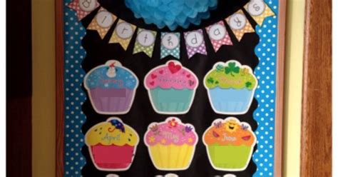 Birthday Bulletin Board From A Cupcake For The Teacher Time 4
