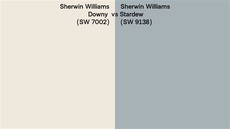 Sherwin Williams Downy Vs Stardew Side By Side Comparison