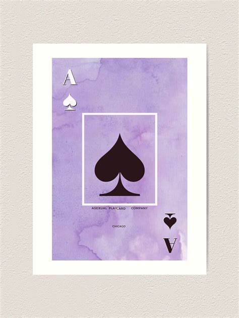 Asexual Ace Card Art Print By Swiftie95 Redbubble