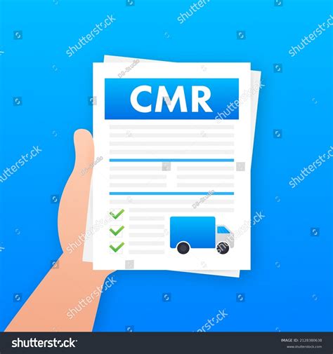 Cmr Transport Document Business Icon International Stock Vector Royalty Free
