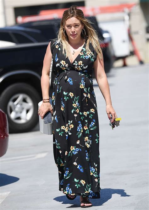 Hilary Duff In Summer Floral Dress 05 Gotceleb