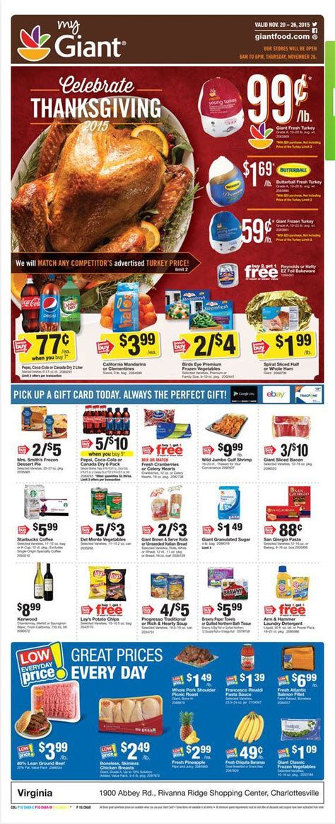 Visit your local giant pharmacy located at 173 holly rd to fill prescriptions, get advice on medications, receive health screenings, and get immunizations. Giant Food Weekly Ad October 2 - 8, 2015 | Weekly Ads and ...