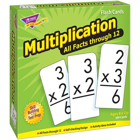 Multiplication 0 12 All Facts Skill Drill Flash Cards T 53203 Trend