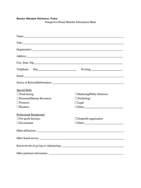 Member Information Sheet 2020 2021 Fill And Sign Printable Template