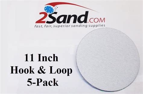2sand 11 inch hook and loop sanding discs 60 600 grit sandpaper discs 5 pack 2sand