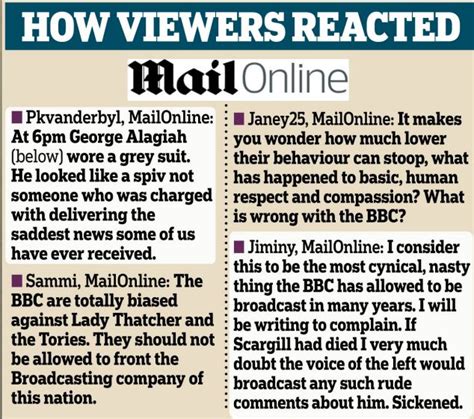 Public Anger At Bbc Bias Over Thatchers Death Biased Bbc The Archive